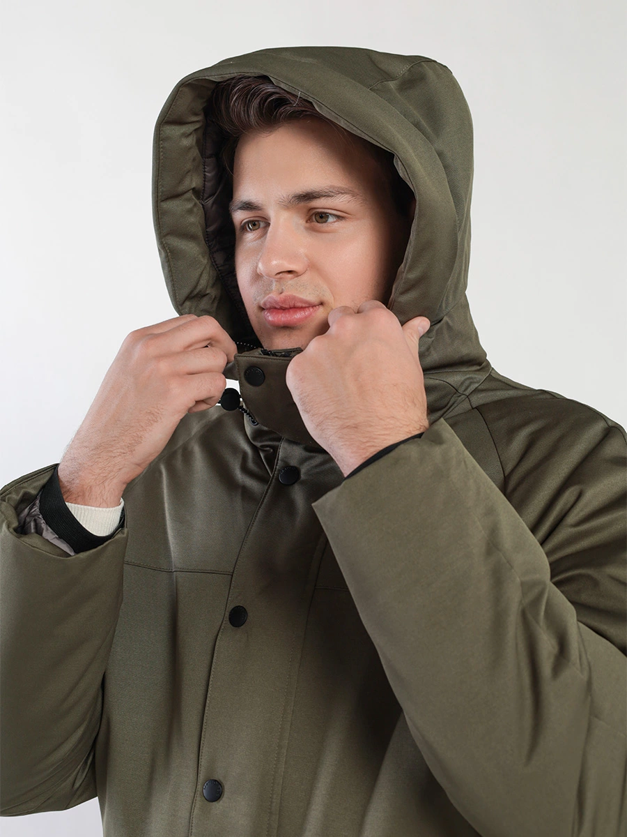 Куртка прямого кроя на утеплителе Unifi REPREVE®  с капюшоном